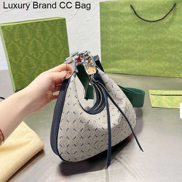 

cross body attache shoulder bag designer women handbags purse cc canvas leather zipper closure red green ribbon g hook loop detachable wide