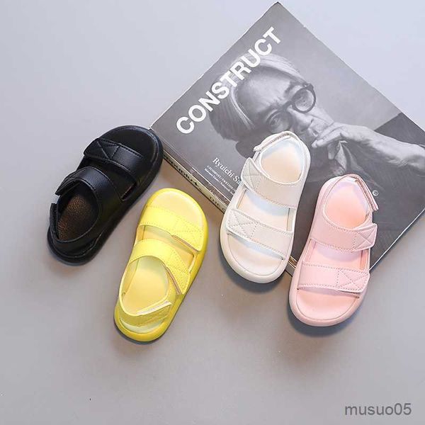 

sandals new season sports sandals for kids shoes outdoor summer beach shoes boys girls casual leather shoes child student, Black;red