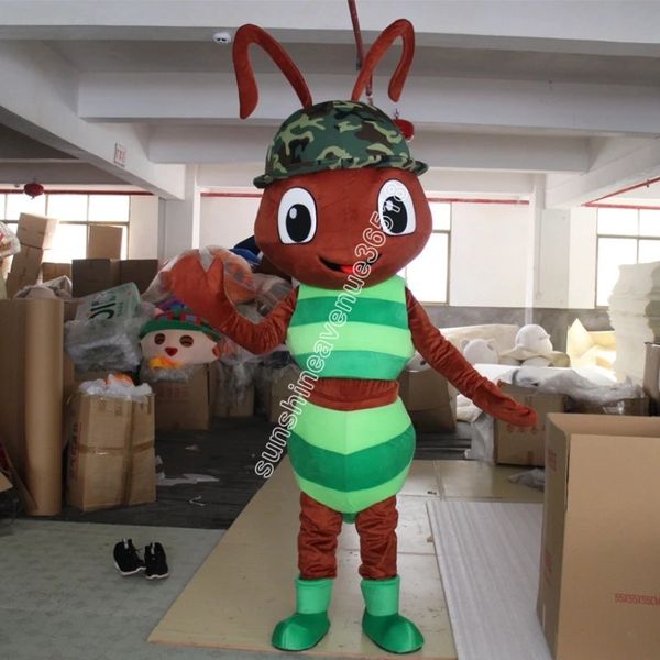 

ant mascot costume cartoon anime theme character carnival adults size christmas birthday party outdoor outfit suit, Red;yellow
