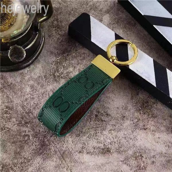 

ins style keychains designer leather delicate keyring letters classical stripe portachiavi ladies wallet bag pendant key chain with metal pa, Slivery;golden