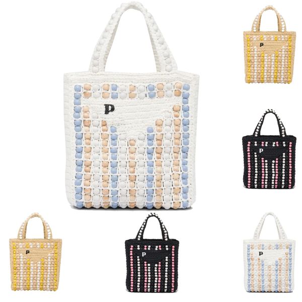 

bead basket straw bag clutch sunshine designer beach bag weave triangle prad shoulder bags travel crossbody stripe black bags