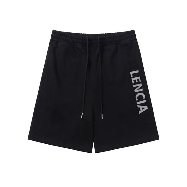 

loose mens shorts solid color fashion letter track pant casual couples joggers pants high street shorts for man short womens hip hop streetw, White;black
