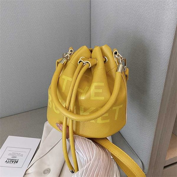 

20% off 2023 handbag women's new handheld letter bucket lady s fashion one shoulder crossbody bag