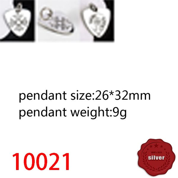 

10021 fashionable s925 sterling silver retro cross flower pendant net red letter personalized classic triangle pendant punk hip hop style