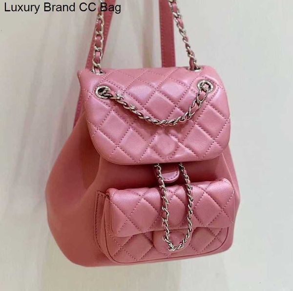 

backpack style designer women backpack wallets quilted cc duma cc mini backpack purse pink cowhide leather woman coin purses card holder lux