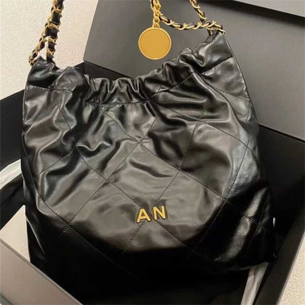 

luxury handbag shop 85% off new shopping bag lazy wind wave 22bag lingge chain genuine leather bucket garbage