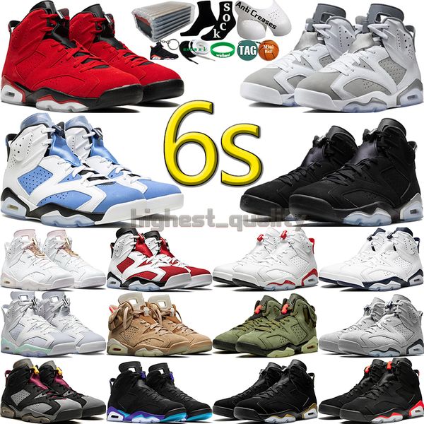 

6 basketball shoes for men women 6s toro bravo cool grey chrome dmp unc home white olive infrared red oreo aqua carmine bordeaux mens womens