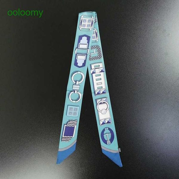 

hemres designer cravat early spring 2023 scarf binding bag small handle slender strip tie wrapping ribbon female awn0, Black;purple