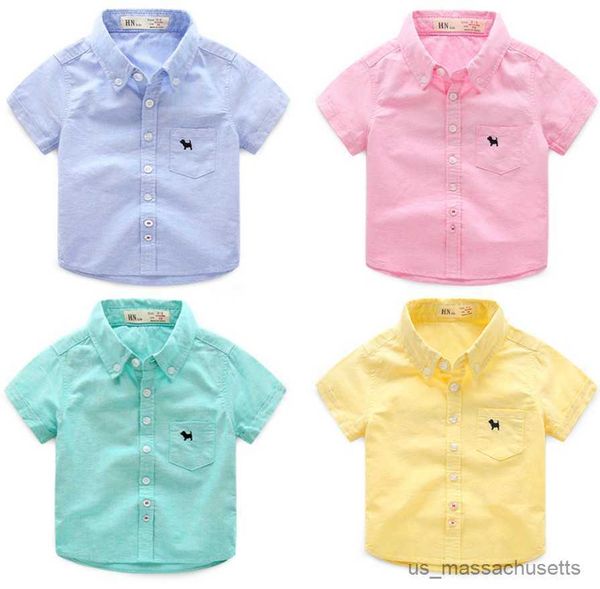 

shirts summer children's clothes baby boys shirts solid short sleeve cotton kids shirts for boys girls child causal shirt gift, White;black