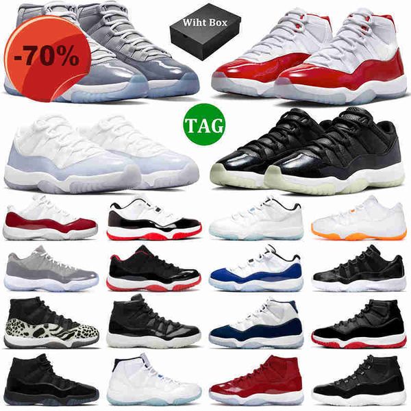 

sandals with box 11 basketball shoes men 11s cherry cool grey jubilee 25th anniversary gamma blue 72- pure violet concord bred mens women, Black