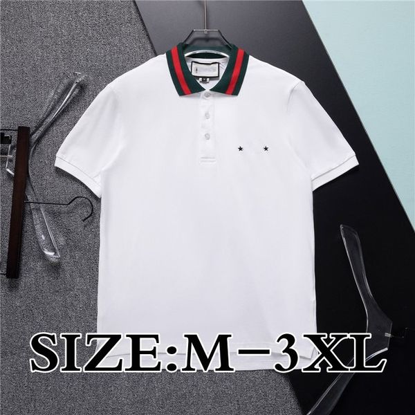 

shirt men summer guc designer polo tpolo womens luxury designers for men letter polos embroidery tshirts clothing sleeved tshirt large tees, White;black