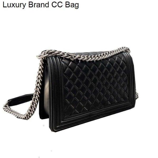 

shoulder bags womens vintage classic goatskin aged silver metal cc bags quilted maxi boy girls fashion chain strap crossbody shoulder large