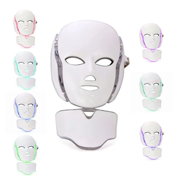 

7 colors omega led facial mask pdt light acne skin care pn therapy machine