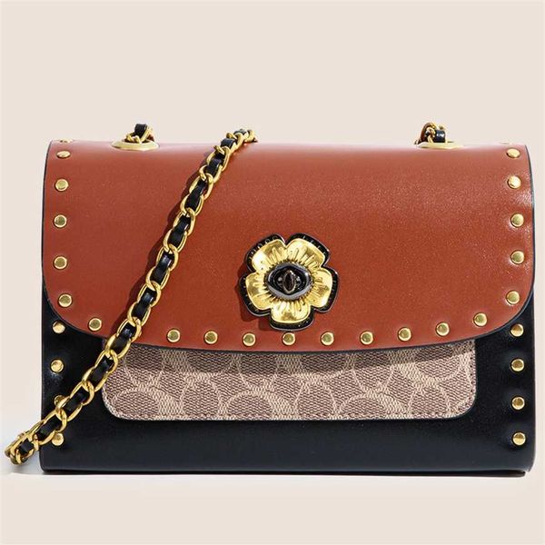 

50% off factory online bag women summer new camellia blossom fashion simple one shoulder crossbody small square 's chain