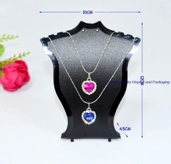 

whole 12pcslot plastic jewelry display neck bust pendant necklace stand holder rack mini size7977567, Khaki