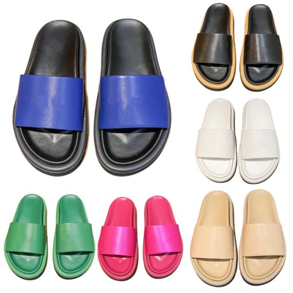 

slipper designer shoes brand sandal fashion beach shoes leather old flower outdoor shoes luxury flip flops non-slip bathroom shoes women men, Black