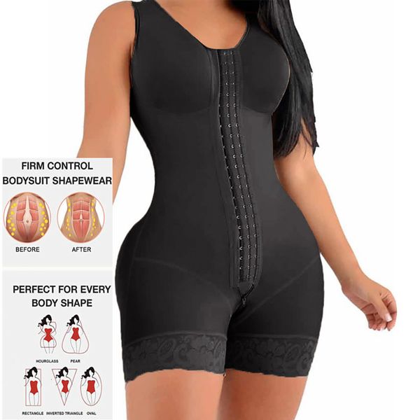 

women's shapers postpartum girdle bbl posrative bodysuit compressed steel shapewear fajas skims corset slimming body shaper plus size 2, Black;white