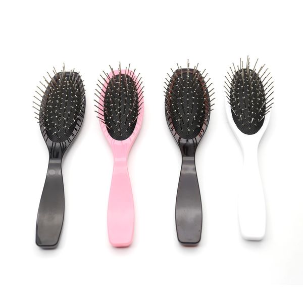 

1pc anti static steel toothed plastic comb, lightweight and easy to comb smoothly, random color