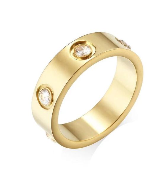 

love ring designer ring lovers classic band rings luxury jewelry accessories titanium steel gold-plated never fade not allergic gold,silver,