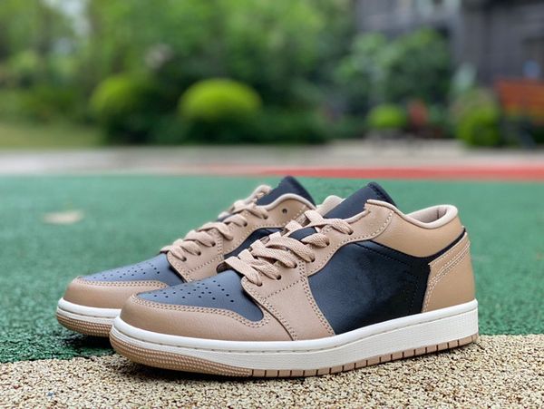 

jumpman 1 low bred basketball shoe 1s black varsity red-sail 705329-001 mens designer leather women outdoor sneaker with box