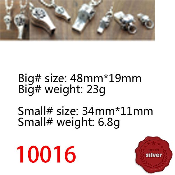 

10016 fashion s925 sterling silver vintage cross flower pendant net red mouth whistle boat anchor letter personalized classic pendant punk h