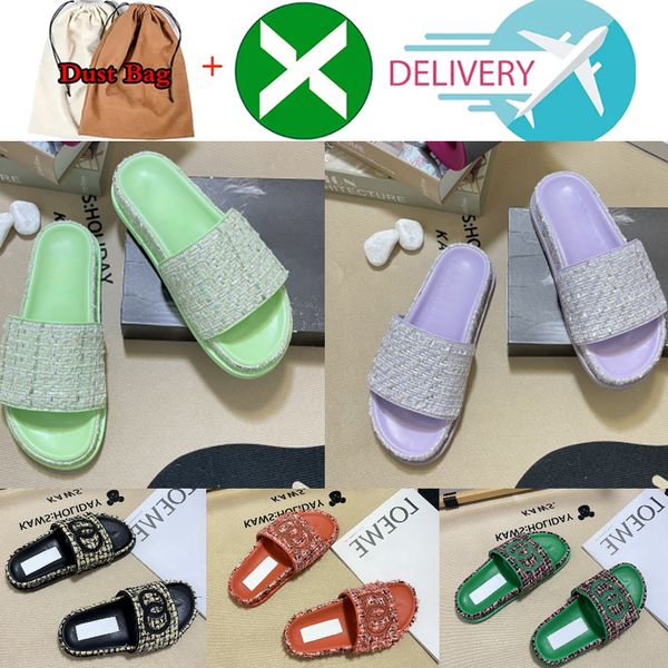 

modish leather ladies sandals womens slippers woman thick bottom designer slipper flip flops quilted slides black pink green flats beach sho