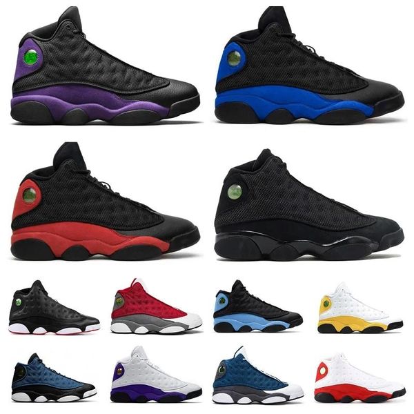 

13 13s basketball shoes black flint bred university blue french blue navy chicago black cat he got game del sol aurora green hyper royal pla