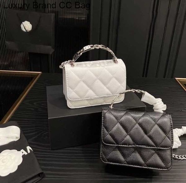 

small black cc designer s leather crossbody woman shoulder handbag bag classic french handle caviar cowhide womens smal er8y