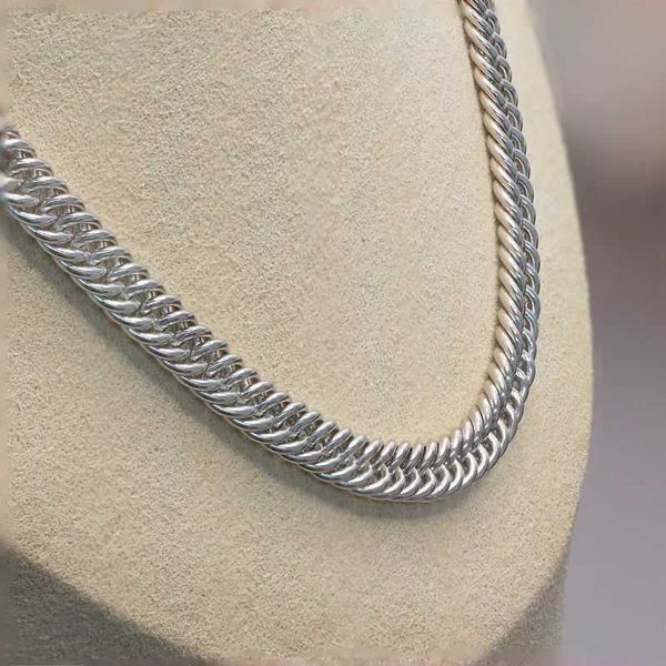 

paston 925 sterling silver cuban chain necklace women men link chain 6mm 8mm 20inches 14inches custom size