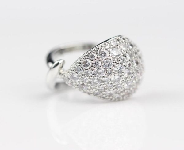 

2022 brand fashion new spherical full diamond ring refers to3182705, Silver