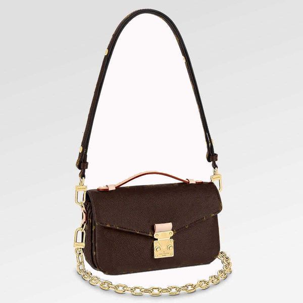 

2023 new 9a bag bags m46279 21.5cm metis east west handbag momogran canvas purse for women dust bag 8g2h, Black