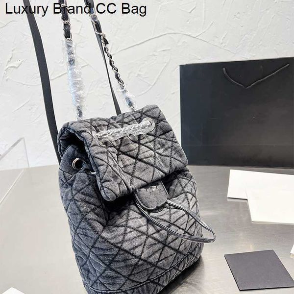 

capacity cc backpacks shoulder women's bags large denim bags quilted designer bags classic shoulder chain handbag designers handbags