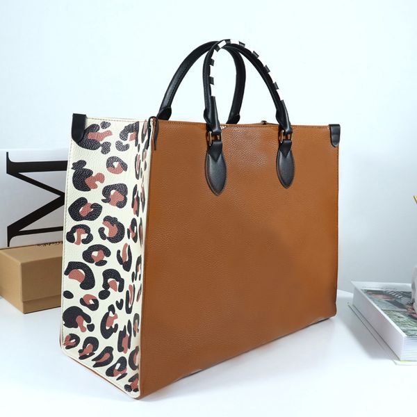 

tote bag designer bags handbag totes wallet fashion leather messenger old flower brown lattice mm shoulder women bags high capacity composit