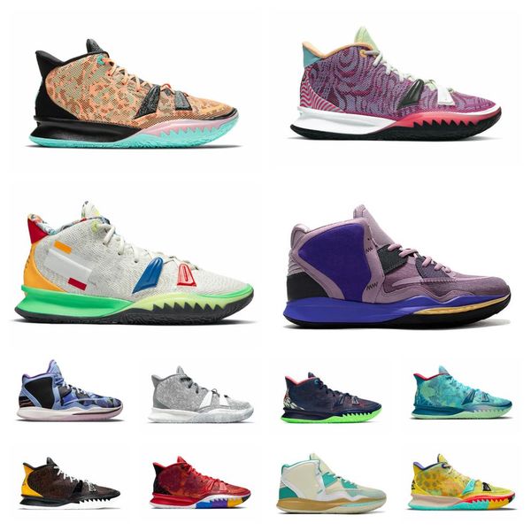 

basketball shoes mens kyrie 7 one world 1 people chip light bone kyries 5s sponge sandy creator hendrix horus rayguns daybreak squidward men