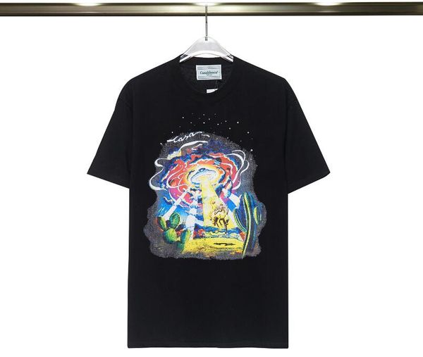 

classical white casa tuna designer t shirt summer ufo 3d print casablanca women men tshirt tee mens clothes, White;black