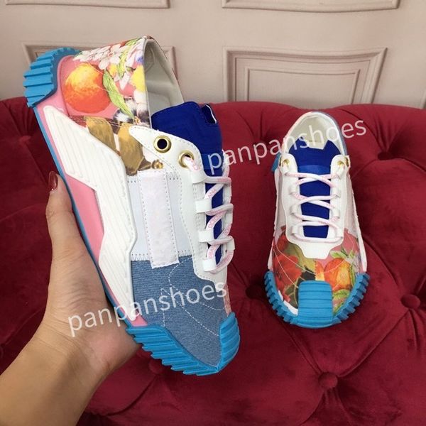 

new brand casual shoes women men designer leather lace-up sneakers fashion lady flat running letters shoes platform gym sneakers, Black