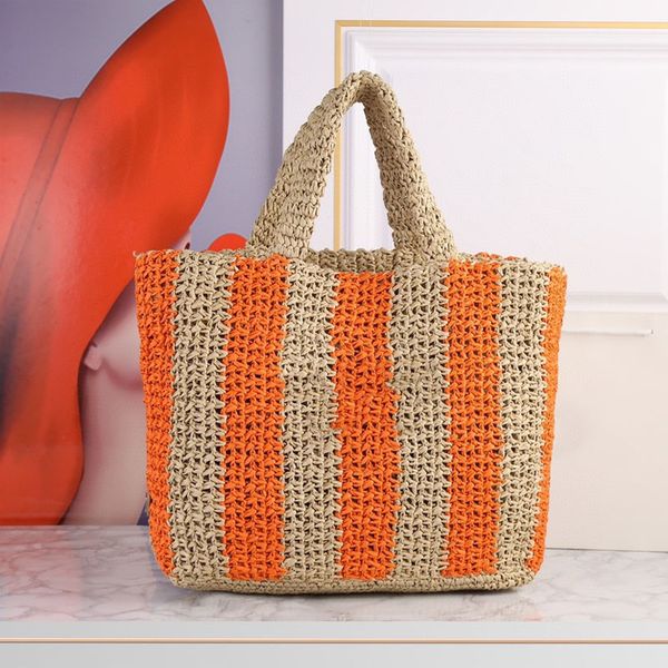 

luxury designer beach bags designer raffia straw shoulder bag summer womens mens weave beach bags crossbody travel fashion handbags mm blue
