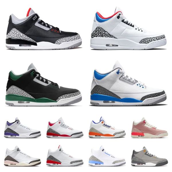 

jumpman 3 3s og mens basketball shoes dark iris cardinal red kumquat neapolitan muslin desert elephant rust pink black cat katrina men women