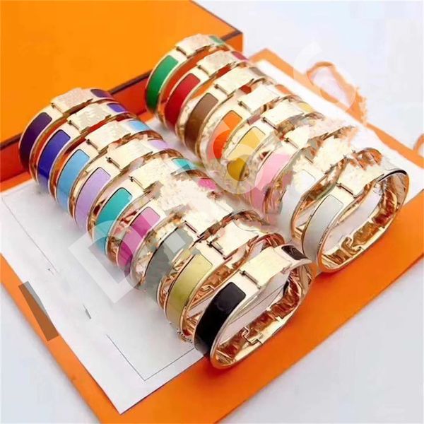 

designer h letter gold plated rose gold bracelet luxury brand bracelet men's fashion bracelet daily accessories party wedding jewelry g, Black