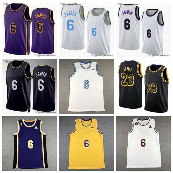 

6 james basketball jerseys edition city jersey 2023 men kids, Black;red