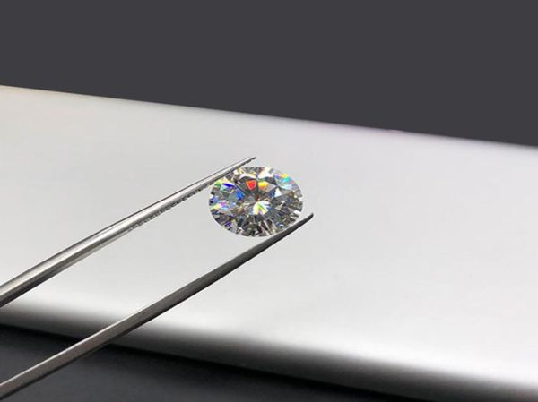 

loose moissanite 6mm 08ct gh color round brilliant cut lab grown moissanite test positive loose beads diy material jewelry9027477, Black