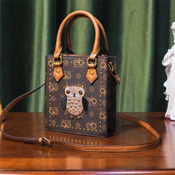 

luxury handbags sale baobao women's bag 2023 new owl embroidery network red live fashion versatile one shoulder crossbody handbag