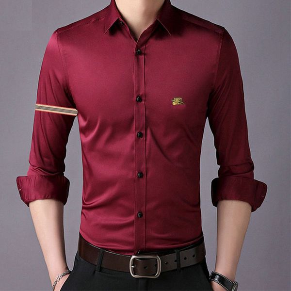 

burleys designer mens casual shirts famous luxury fashion business social cocktail shirts men brand spring/summer shirts available in multip, White;black