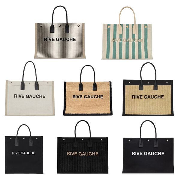 

canvas weekend rive gauche designer beach bag womens mens weave crossbody tote shoulder bag messenger classic puzzle luxury handbag handtasc