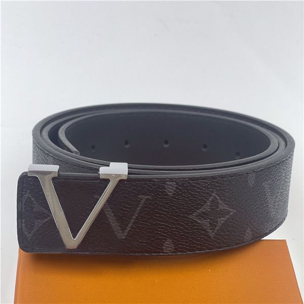 

fashion buckle genuine leather belt width 40mm 18 styles highly quality with box designer men women mens belts aaa208, Black;brown