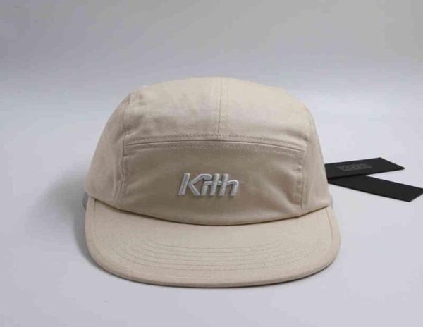 

kith 5 panel camp cap adjustable baseball cap snapback hip hop trucker caps for men women dad hat casual sun visor outdoor 2021gc97723854, Blue;gray