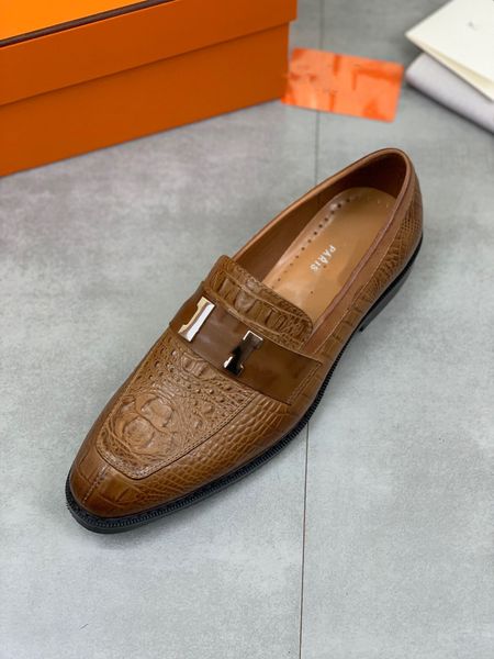 

9model leather brogues shoes for men fashion luxurious wedding party men's dress shoes designer male driving formal shoes lace-up man o, Black