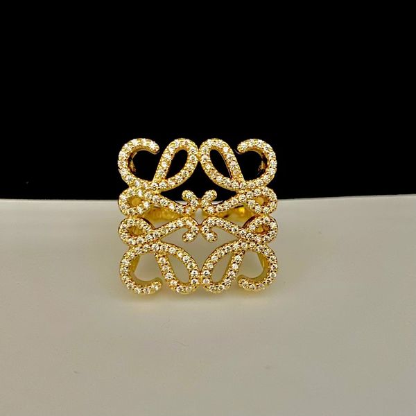 

full of drill geometric molding openings fashion luxury designer rings, Golden;silver