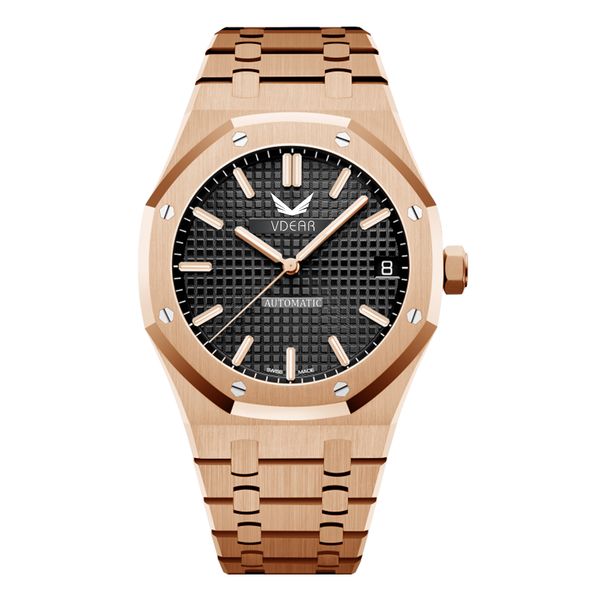 

classic custom marked brand watch design brand automatic mechanical luxury watch, Slivery;golden