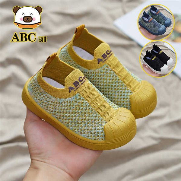 

abc bill 2023 spring new boys and girls' children's flying weaving board shoes shell head casual single shoe, Black;red